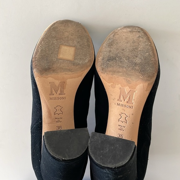 Missoni Black Velvet Ankle Boots - Picture 12 of 12